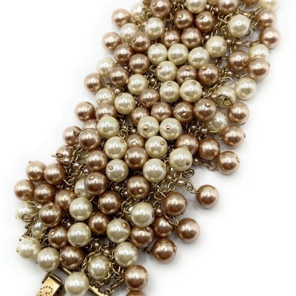 Stella & Dot Layered Gold and Pearl Necklace AND a Matching Bracelet - Picture 5 of 8